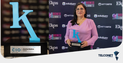 JESSICA SUÁREZ, GERENTE DE SISTEMAS DE TELCONET LATAM,  RECIBE EL RECONOCIMIENTO TOP CIO 2026